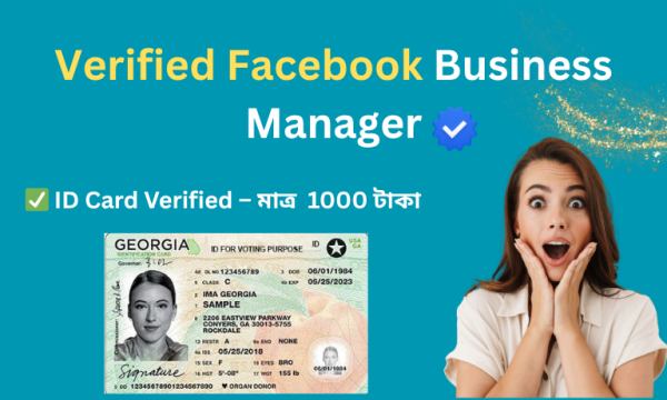 Verified Facebook Business Manager ID Card Verified